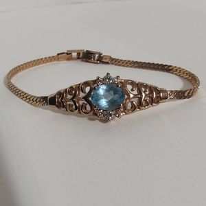 Vintage Avon imitation blue topaz bracelet